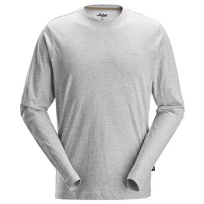 Snickers Workwear 2496 Long Sleeve T-shirt gemeleerd grijs - maat M