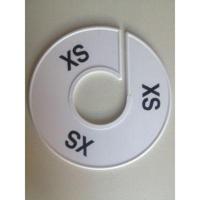 Maatring 11 cm wit/zwart XS - thumbnail