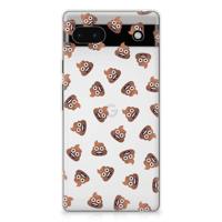 TPU bumper voor Google Pixel 6A Poep Emojis - thumbnail