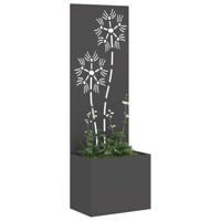 VidaXL Tuin privacy screen zwart 50 x 32 x 150 cm koudgewalst staal - thumbnail