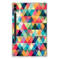 Samsung Galaxy Tab S9 Plus Hippe Hoes Geruit - thumbnail