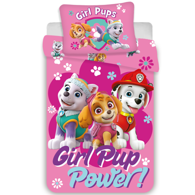 PAW Patrol BABY Dekbedovertrek Girl Pup Power - 100 x 135 cm - Katoen