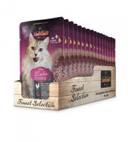 Leonardo zak [16 x 85 g pure kip] | natvoer zonder granen voor katten | compleet voer in praktische afzonderlijke porties - thumbnail