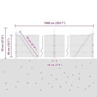 VidaXL Afrasteringspaal groen 10 x 0,5 m (13 mm gaas) staal en pvc - thumbnail