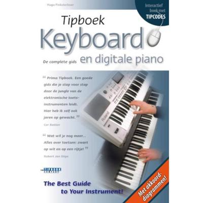 Tipboek keyboard en digitale piano met tipcodes