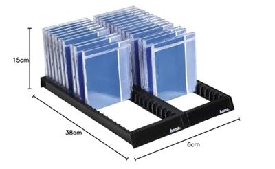 Hama CD-flipper 44 CDs/DVDs/Blu-rays Kunststof Zwart 1 stuk(s) (b x h x d) 288 x 348 x 29 mm 00048000 - thumbnail