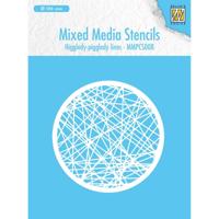Nellie's Choice • precision circle stencils round stencils higgledy-piggledy lines - thumbnail