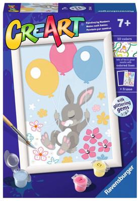 Ravensburger Creart schilderen op nummer - vliegend konijntje