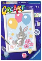 Ravensburger Creart schilderen op nummer - vliegend konijntje - thumbnail