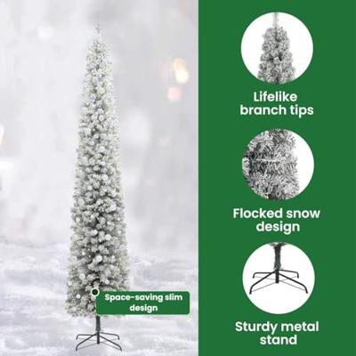 VidaXL Kunstkerstboom groen 270 cm pvc en staal en kunststof