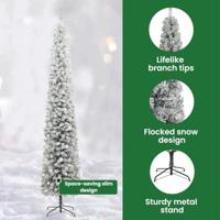 VidaXL Kunstkerstboom groen 270 cm pvc en staal en kunststof - thumbnail