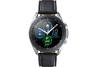 Samsung Galaxy Watch 3 Smartwatch Bluetooth, behuizing 45 mm, staal, lederen band, valherkenning, sportbewaking, accu 340 mAh, IP68, zilver (Mystic Silver) [Italiaanse versie] - thumbnail