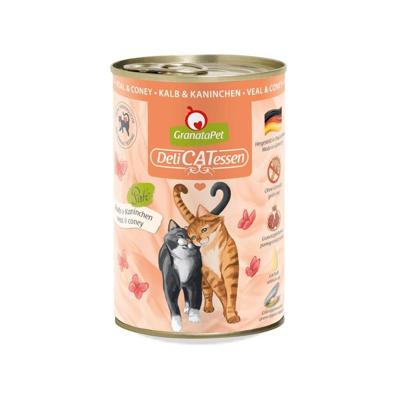 GRANATAPET DeliCATessen Veal and coney - nat kattenvoer - 400g