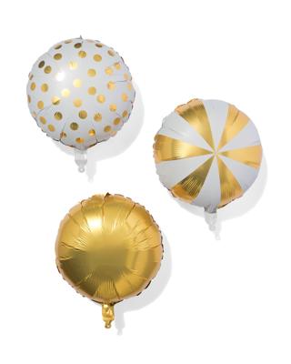 HEMA Folieballon goud 3 stuks