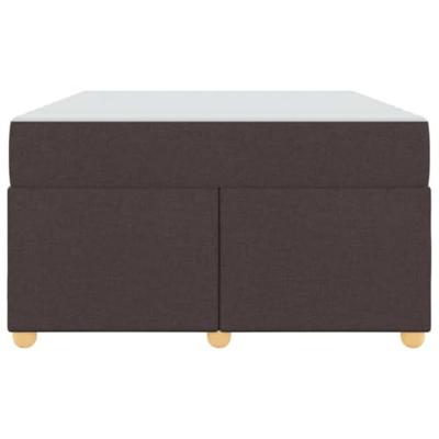 Bedframe met matras Donkerbruin 120 x 190 cm Stof