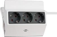 Brennenstuhl 1150070 Klemmende Stekkerdoos - 3 sockets - 3 meter - Klembaar - Klembreedte 5 cm - thumbnail