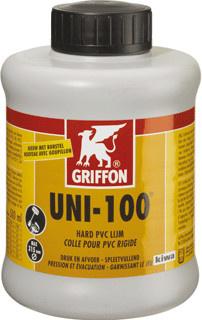 Griffon UNI-100 Hard PVC-Lijm Flacon met borstel - 500ml Griffon UNI-100 Hard PVC-Lijm Flacon met borstel - 500ml
