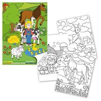 Haza Witbaard Kleurboek boerderij - thumbnail