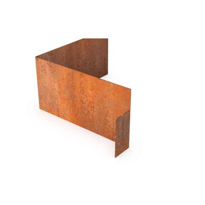 Afboording Cortenedge Cortenstaal buitenhoek 30x30cm 29cm hoog zonder rand Geroba - Geroba Afboording Cortenedge Cortenstaal buitenhoek 30x30cm 29cm hoog zonder rand Geroba - Geroba