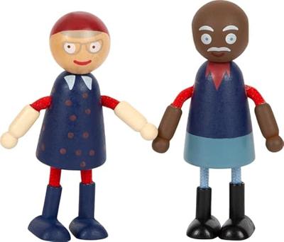 Small Foot houten poppenhuis familie met rolstoel, 6st.