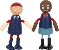 Small Foot houten poppenhuis familie met rolstoel, 6st. - thumbnail