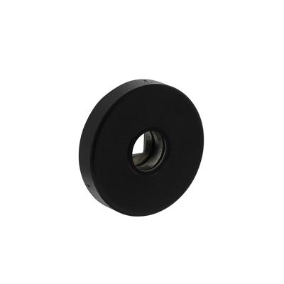 Rozetten massief rvs verdekt met nokken ø53x10mm met 2-weg veerconstructie, geheel rvs zwart Rozetten massief rvs verdekt met nokken ø53x10mm met 2-weg veerconstructie, geheel rvs zwart