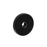 Rozetten massief rvs verdekt met nokken ø53x10mm met 2-weg veerconstructie, geheel rvs zwart - thumbnail