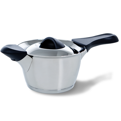 Q-linair Classic steelpan 16 cm met deksel