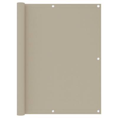 VidaXL Balkonscherm 120x300 cm oxford stof beige