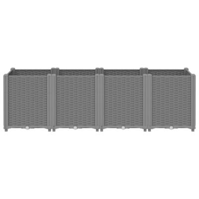 VidaXL Plantenbak 160x40x53 cm polypropeen lichtgrijs