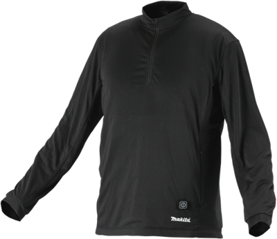 Makita verwarmd ondershirt met rits l - dcx201bl