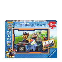 Puzzel Ravensburger Paw Patrol in actie 2 x12 stukjes - thumbnail