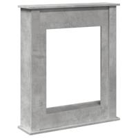 Haardombouw 75x20x87,5 cm bewerkt hout betongrijs - thumbnail