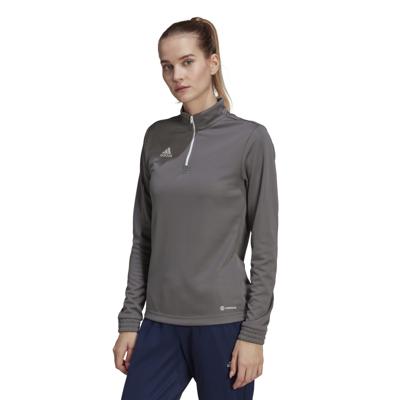 adidas Entrada 22 Trainingstrui 1/4-Zip Dames Grijs Wit