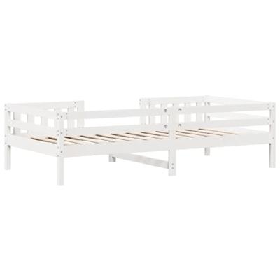 Bedframe zonder matras massief grenenhout wit 90x190 cm Bedframe zonder matras massief grenenhout wit 90x190 cm