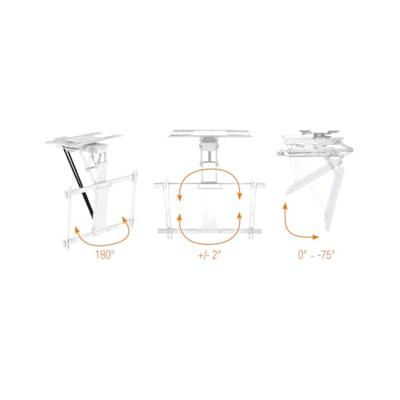 My Wall HL47MWL TV-plafondbeugel Met afstandsbediening, Gemotoriseerd, Kantelbaar, Zwenkbaar 81,3 cm (32) - 190,5 cm (75) Plafondhouder, Gemotoriseerd,