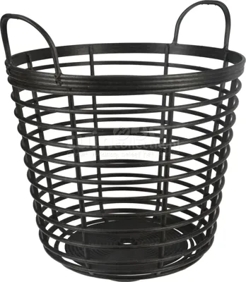 Mand Eco Wood Ø37,5cm Zwart