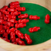 Bigjigs mini solitaire houten spel - thumbnail