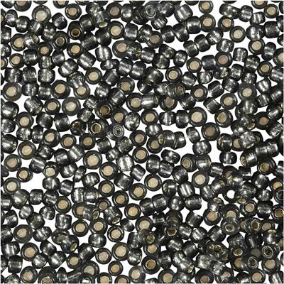Creativ Company Rocailles, d 1,7 mm, afm 15/0, gatgrootte 0,5-0,8 mm, grey green, 25 gr/ 1 doos Creativ Company Rocailles, d 1,7 mm, afm 15/0, gatgrootte 0,5-0,8 mm, grey green, 25 gr/ 1 doos