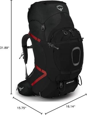 Osprey Aether Plus 85 Backpack Heren Black L/XL