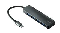 Trust Halyx Usb-C Naar 4-Poorts Usb-A 3.2 Gen1-Hub, Grijs - thumbnail