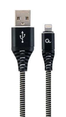 Enzo Cablexpert usb-c laadkabel | 1m | omvlochten | zwart-wit - 9530140 Enzo Cablexpert usb-c laadkabel | 1m | omvlochten | zwart-wit - 9530140