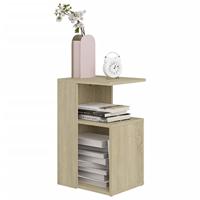 Bijzettafel 36x30x56 cm spaanplaat sonoma eikenkleurig - thumbnail