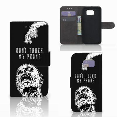 Portemonnee Hoesje Samsung Galaxy S6 | S6 Duos Zombie Portemonnee Hoesje Samsung Galaxy S6 | S6 Duos Zombie