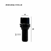 Set Bouten OMP 28 mm M14 x 1,50 - thumbnail