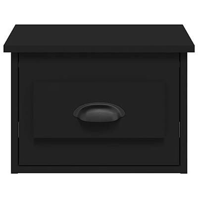Nachtkastjes 2 st wandgemonteerd 41,5x36x28 cm zwart