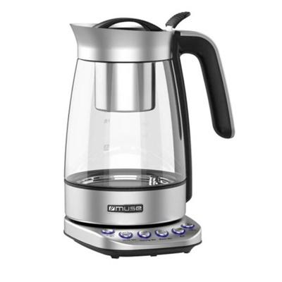 Muse MS-320T - elektrische waterkoker met temperatuurregeling, 1,2 liter