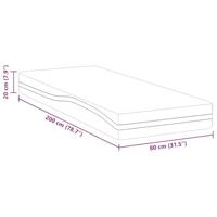 Matrassen Wit, Grijs 80 x 200 cm 100% polyester jacquard stof - thumbnail