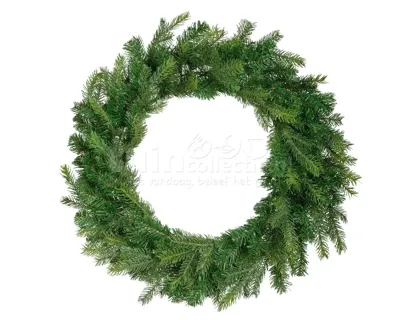 Grandis krans d80h10 cm groen kerst Everlands - Everlands - thumbnail