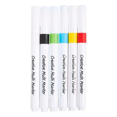 Creativ Company Creatieve multi stift 4mm diverse kleuren - 6st.